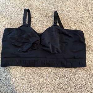 Kindred Bravely Black Ribbed Bra